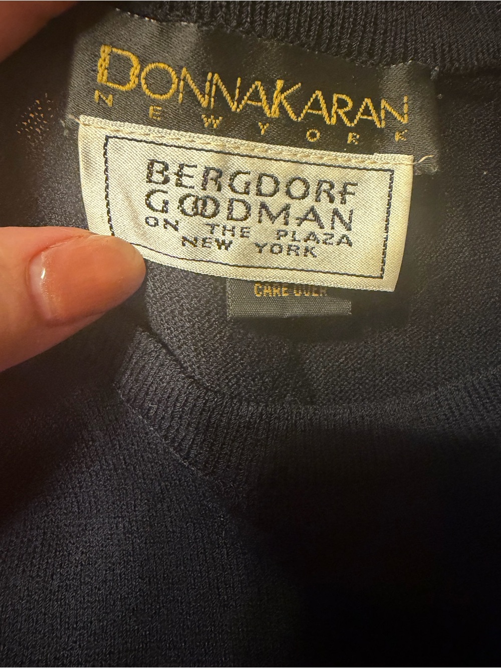 Donna Karan Black Short Sleeve Crewneck Sweater Size P